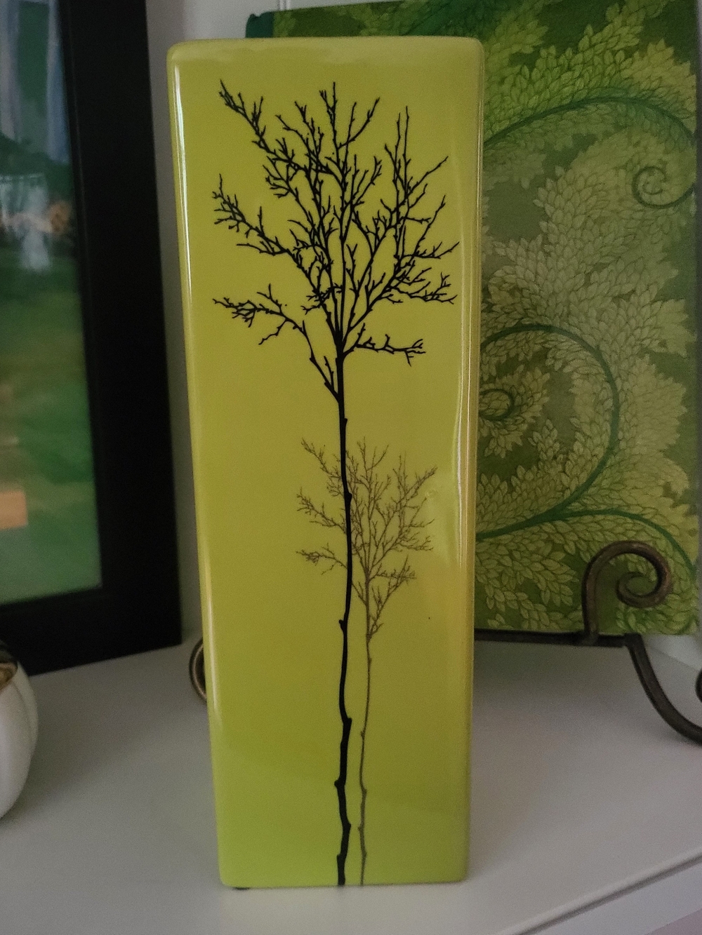 Lime Green Ceramic Tree Vase - Home Accents